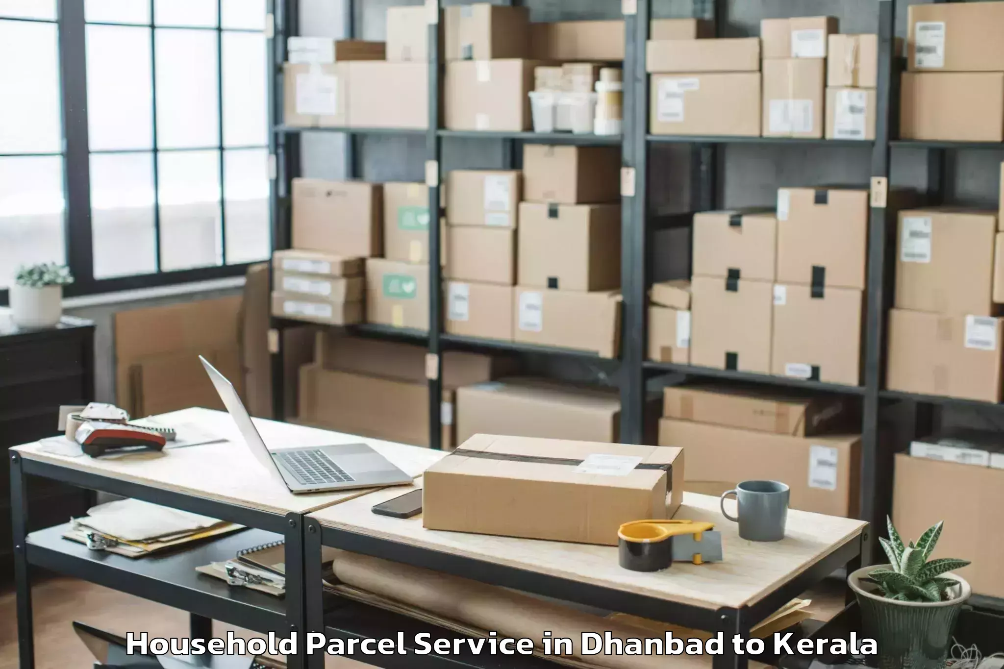 Top Dhanbad to Hala Mall Puthanathani Household Parcel Available